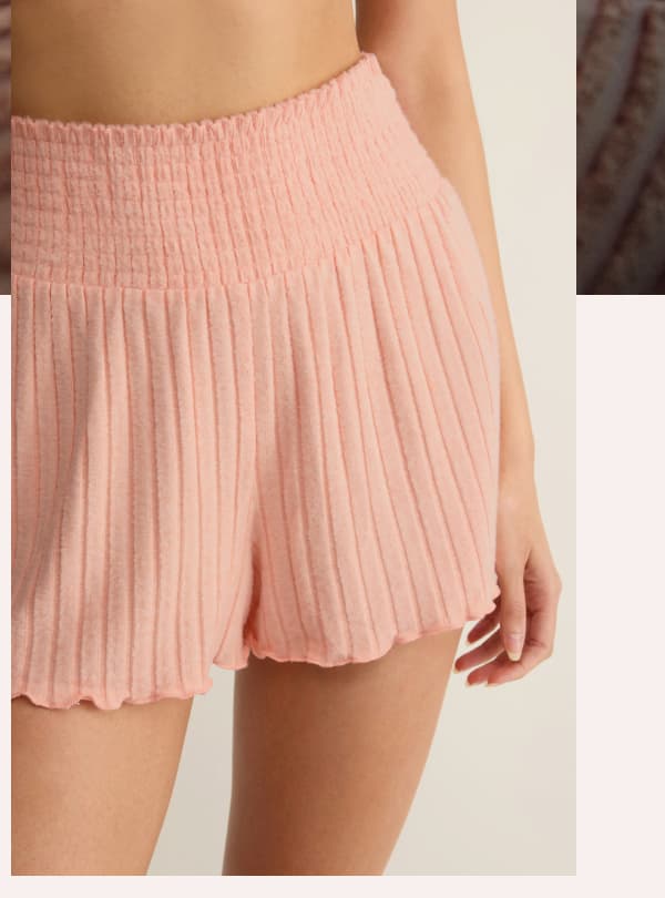 Dawn Smocked Rib Short