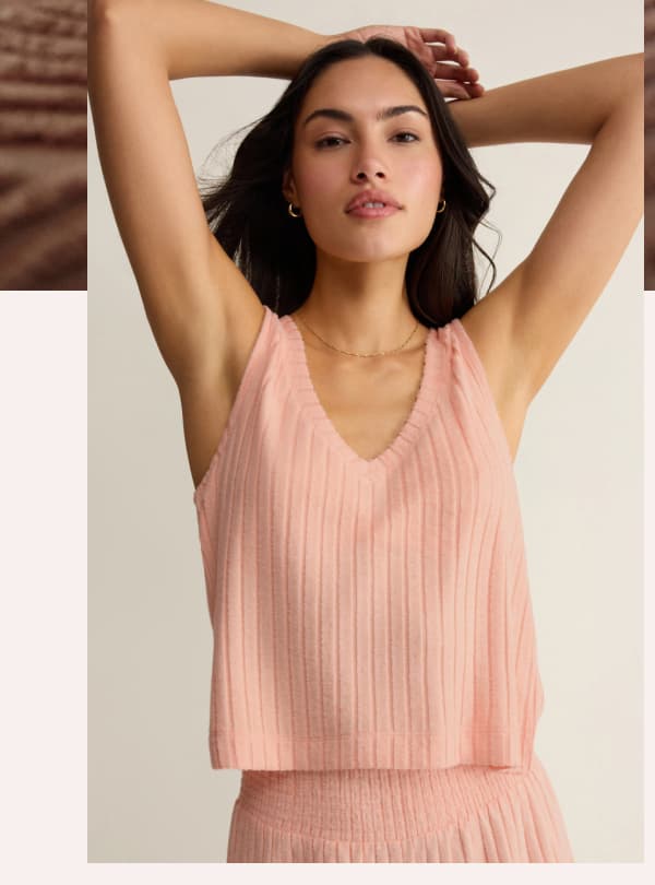 Shop Sloane V-Neck Rib Tank