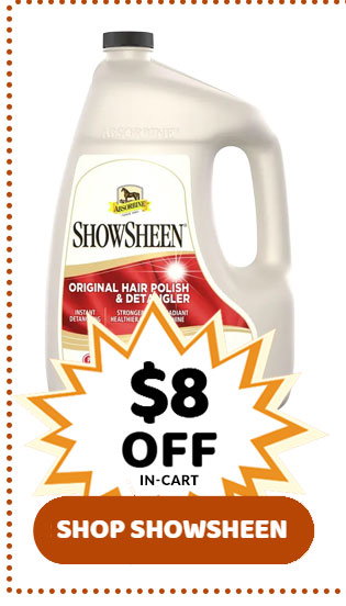 $8 off absorbine showsheen gallon in-cart