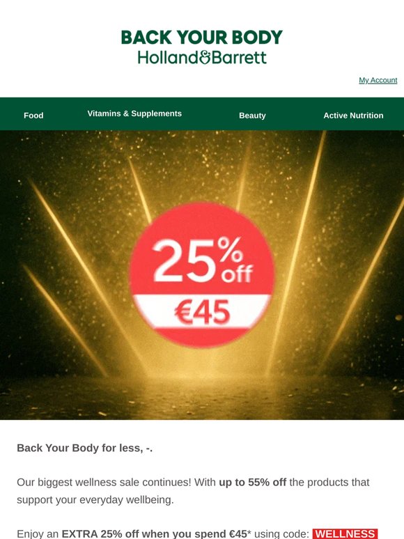 🔥 EXTRA 25% off | Time to Back Your Body for less