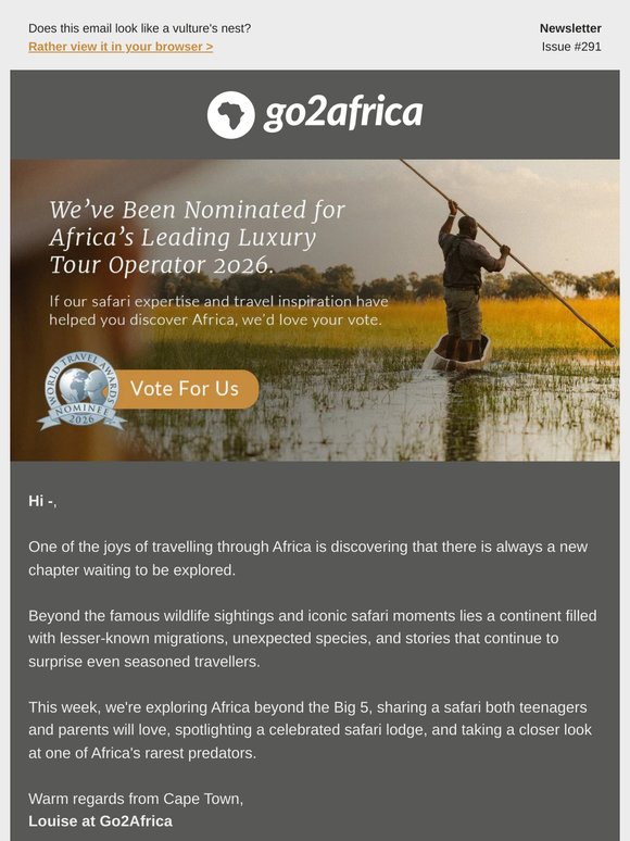 Wildlife Experiences Beyond the Big 5