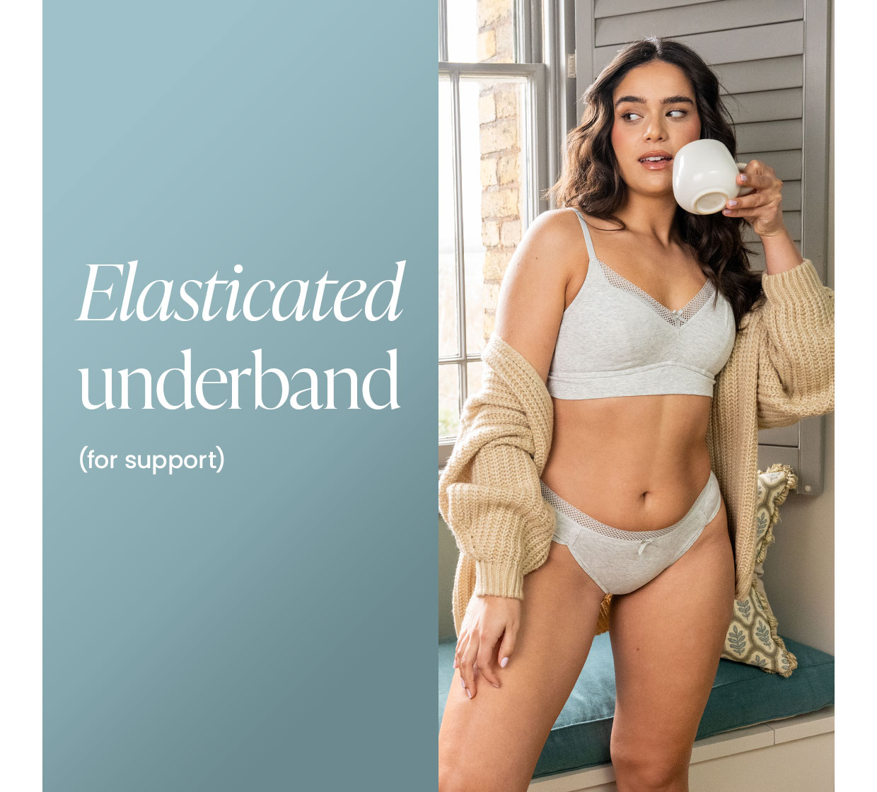 Elasticated underband (for support)