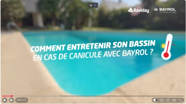 entretien du bassin en cas de canicule