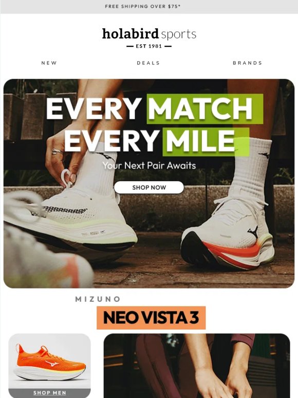 👟 Discover footwear from ASICS, Mizuno & PUMA