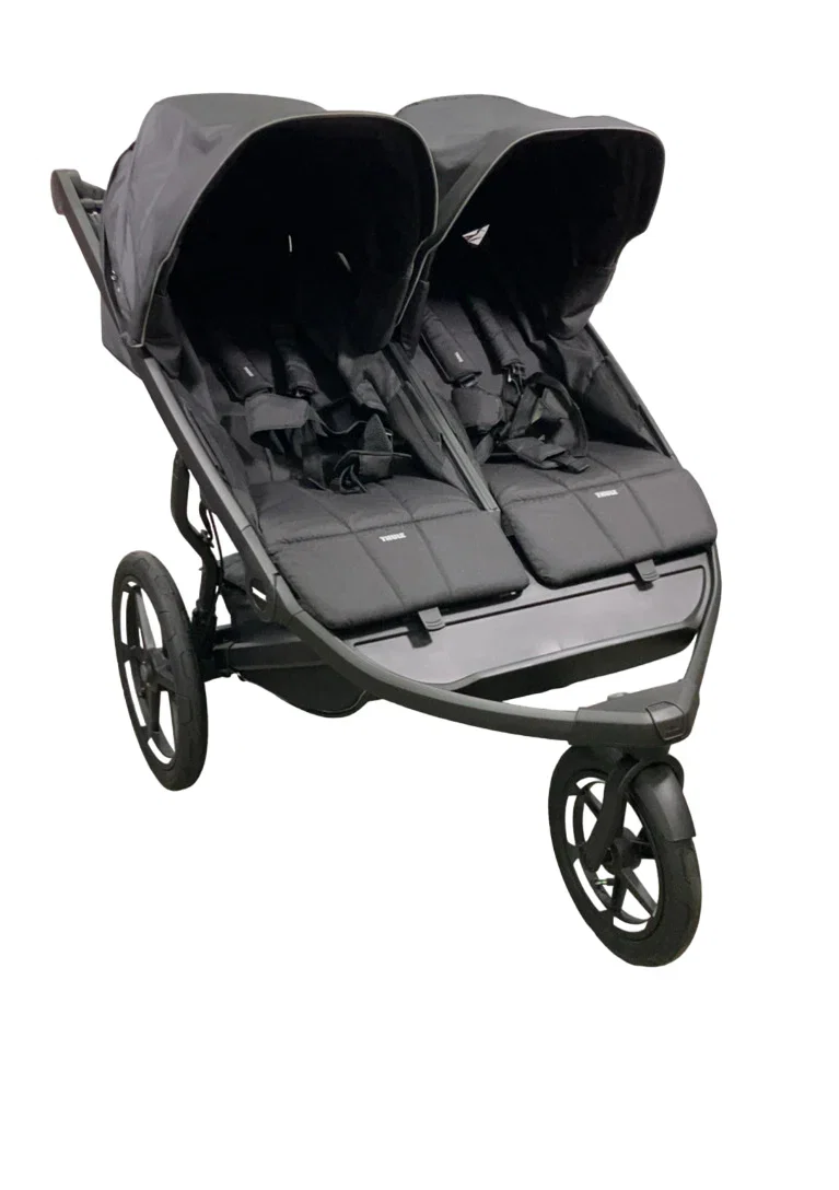 Image of Thule Urban Glide 3 Double Stroller, Black, 2024, Click In Buckle