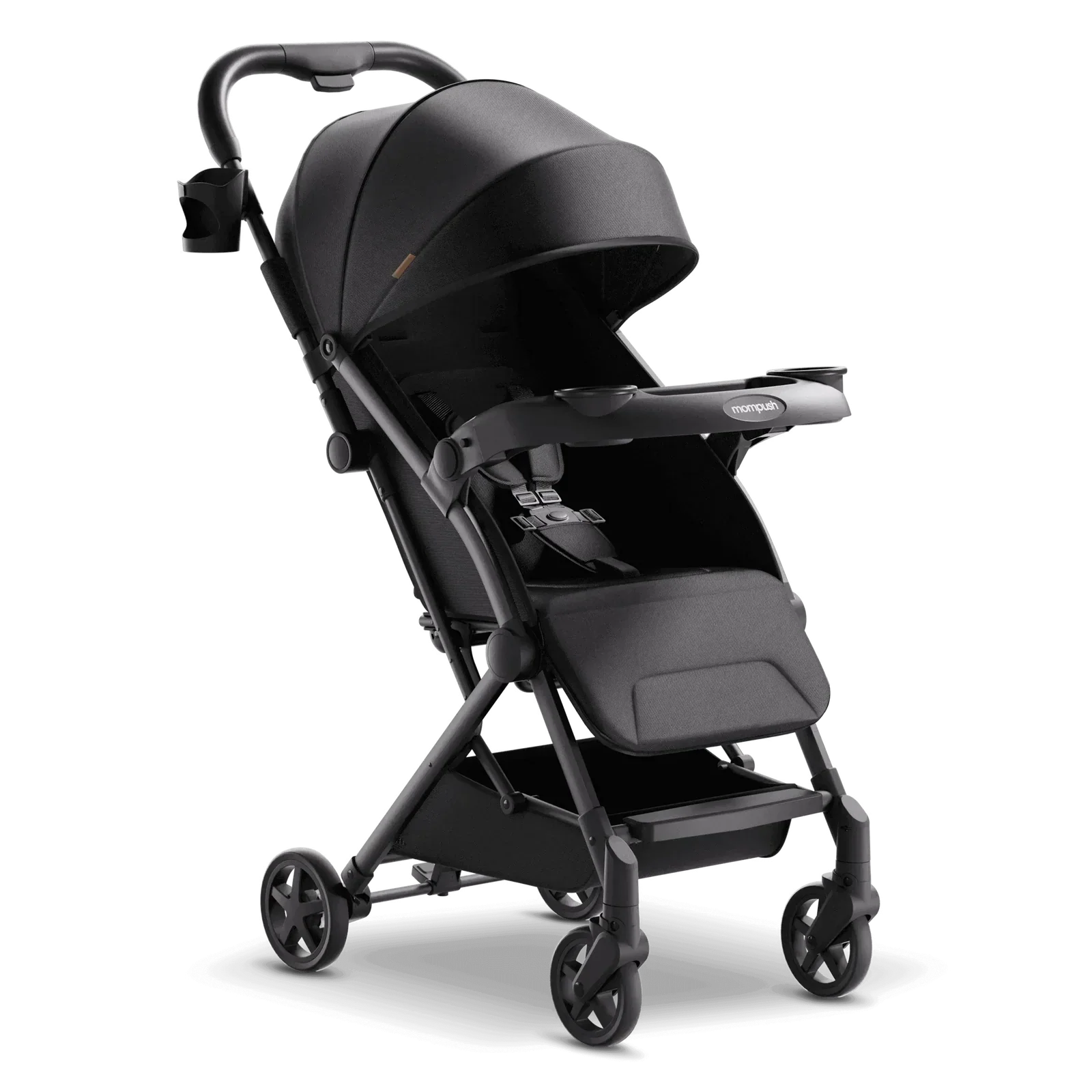 Image of Mompush Lithe V2 Stroller, 2026, Black