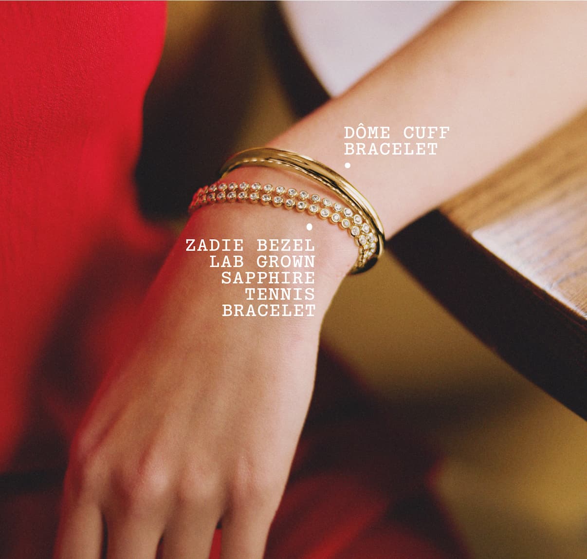 GIF cycling through two Mejuri men's jewelry looks — a silver signet ring and green beaded bracelets styled with a blue linen shirt, and a silver chain necklace with a navy cord and green stone bracelet stack styled with a brown knit — Dad Deserves Better.