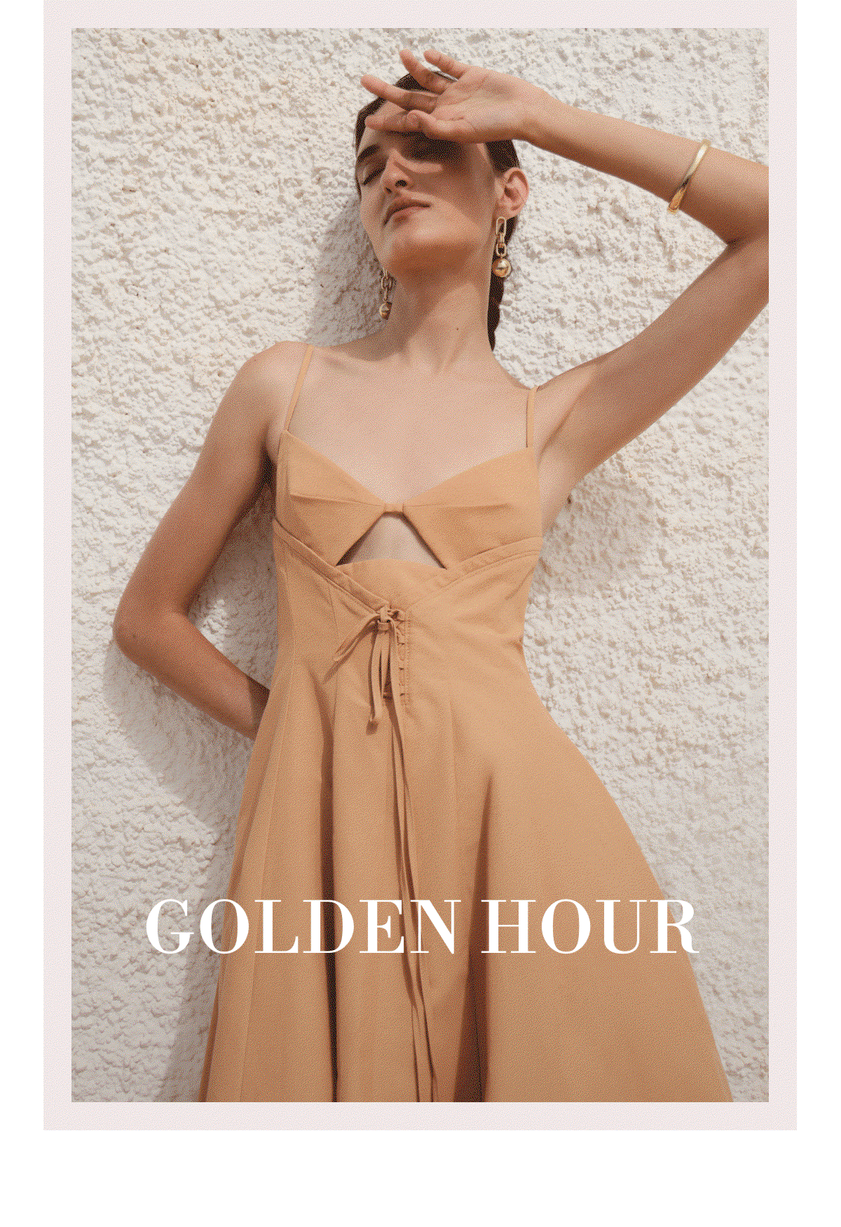 Golden Hour | Some weekends deserve more than a casual outfit. Whether it's a long lunch, a rooftop dinner, or a celebration that goes late — show up in something that matches the moment. Five dresses, every detail considered.