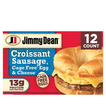Jimmy Dean Sausage, Cage Free Egg & Cheese Croissant Sandwiches