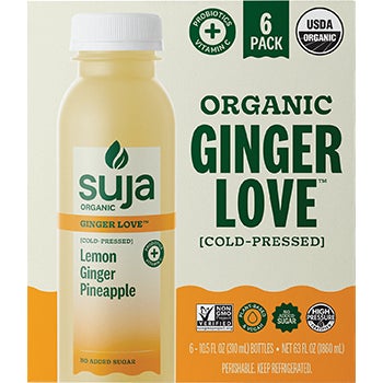 Suja Organic Ginger Love Cold-Pressed Lemon Ginger Pineapple Lemonade