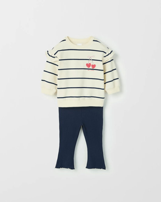 Baby Fleece Top & Rib Pants