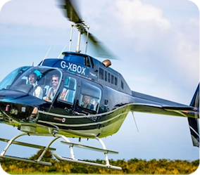 12 Mile Helicopter Flight with Prosecco for Two