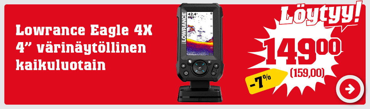 Lowrance Eagle 4X 4" värinäytöllinen kaikuluotain
