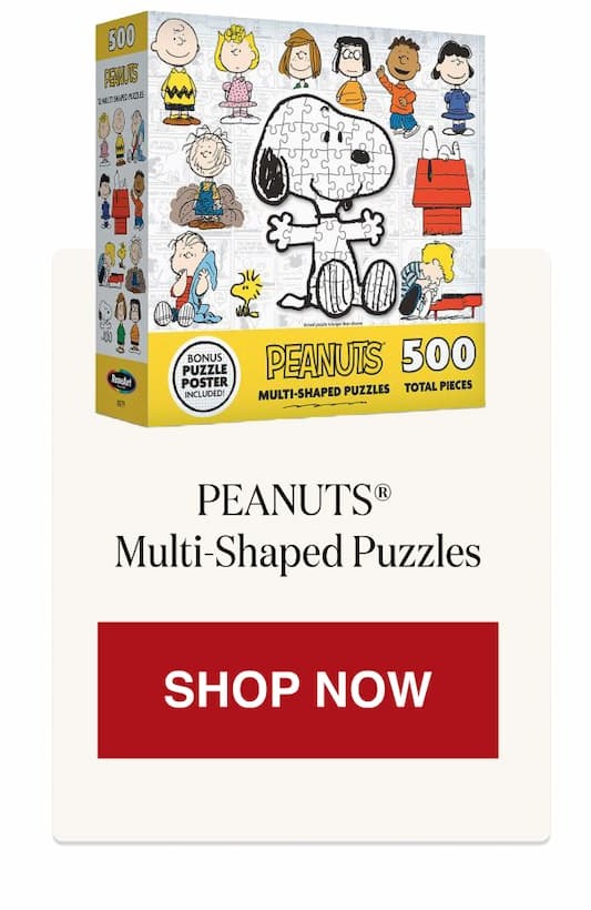 PEANUTS® Multi-Shaped Puzzles [Click here to Shop Now]