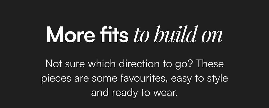 More fits to build on