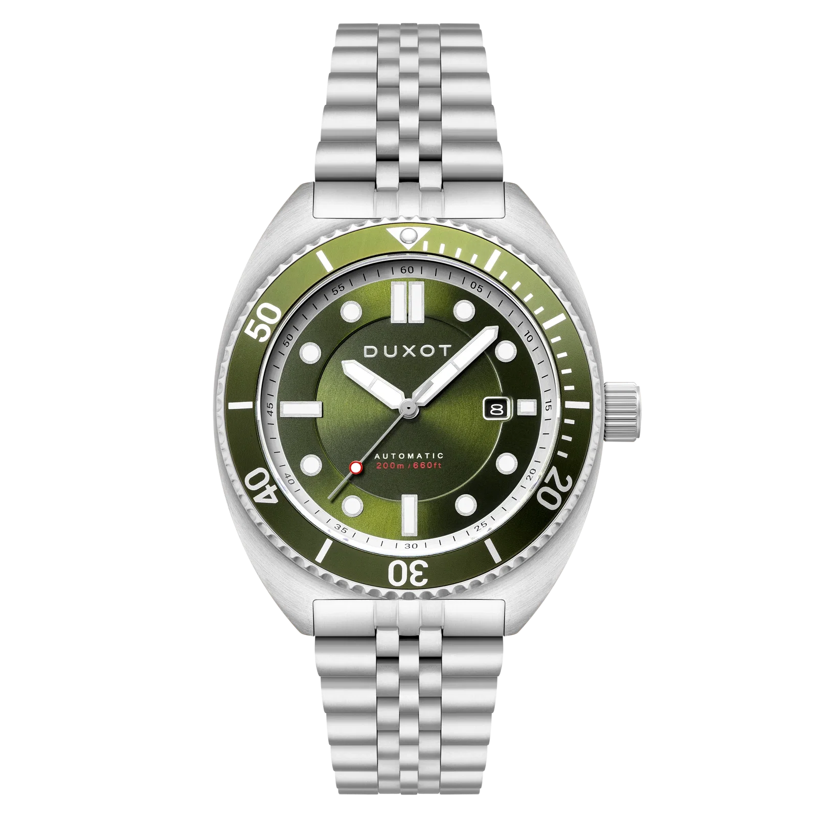 Image of Duxot Men's 45mm Tortuga Automatic Date Stainless Bracelet Watch