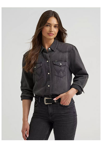 Women's Boyfriend Denim Shirt