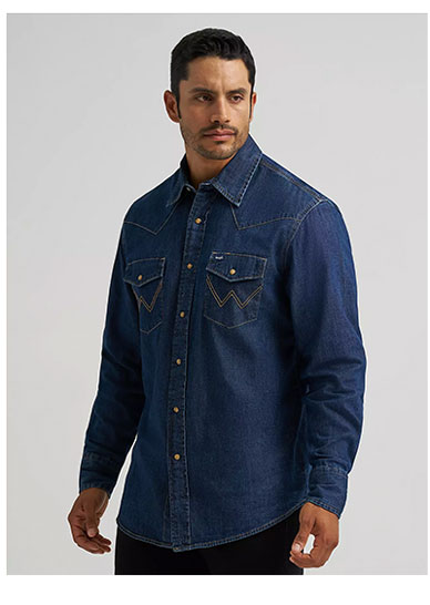 Men's Wrangler® Classic Denim Western Snap Shirt