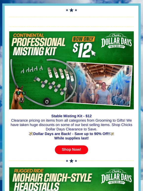 Stable Misting Kit $12 💸 Dollar Day$ Deal