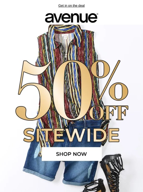 50% off? Just your kind of thing…