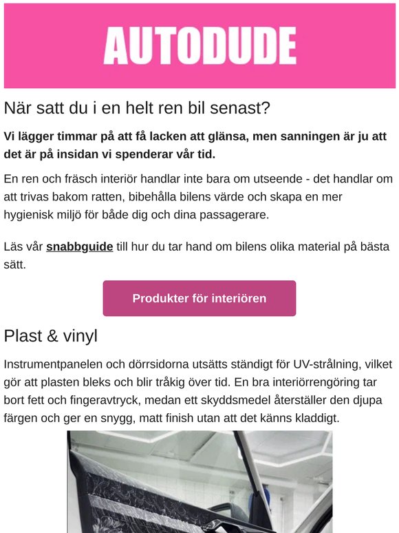 Dags att ge insidan lite kärlek? 🧼 Så får du nybilskänslan tillbaka!