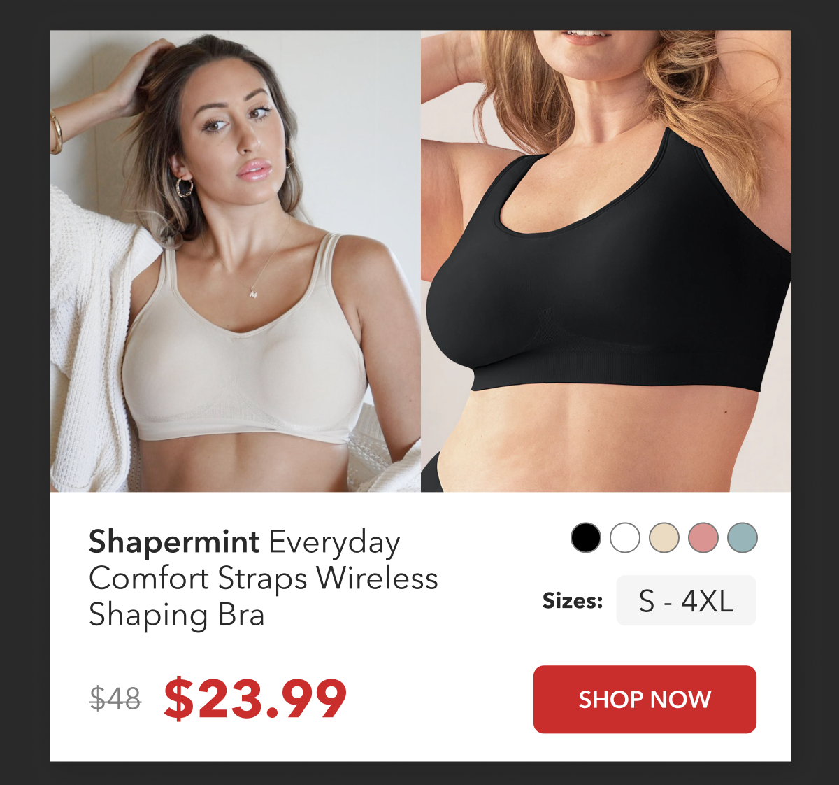 Shop Comfort Straps Bra
