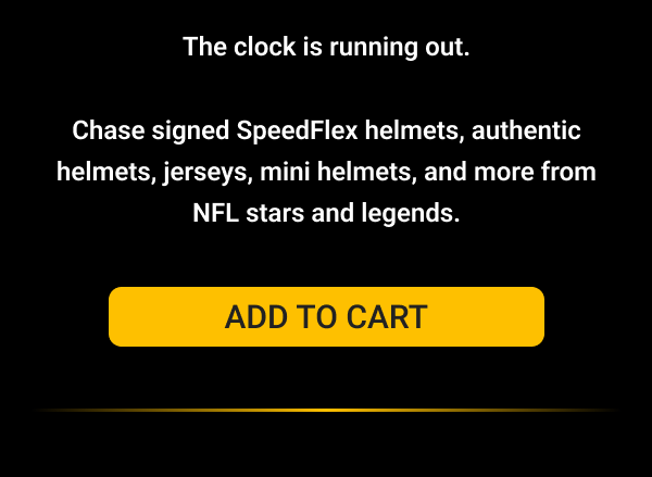 Chase signed SpeedFlex helmets, authentic helmets, jerseys, mini helmets, and more from NFL stars and legends.