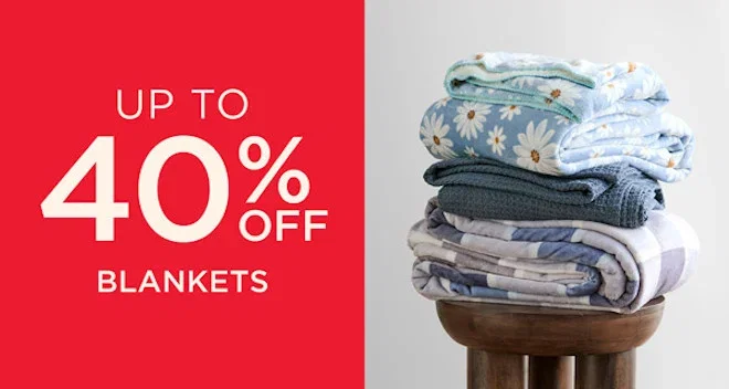 Up To 40% Off Blankets