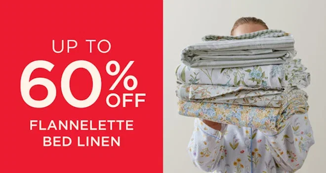 Up To 60% Off Flannelette Bed Linen