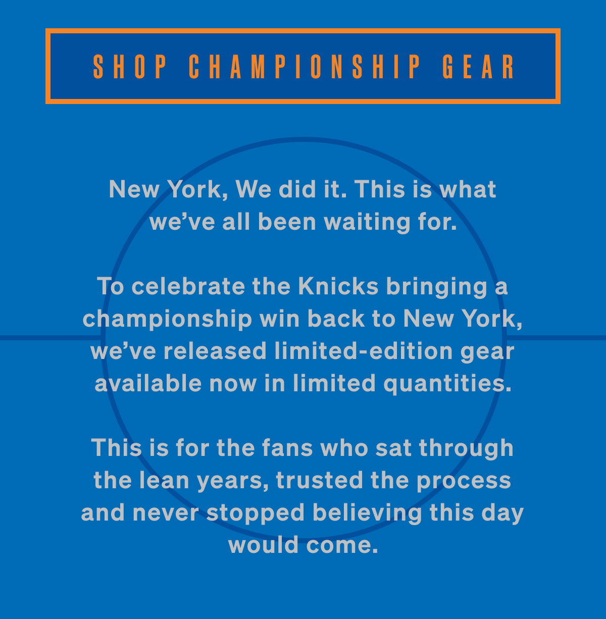 Shop Championship Gear
