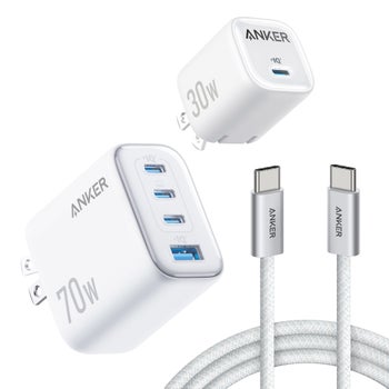 Anker 70W/30W Chargers and Cables