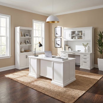 Abby Executive Desk 4-piece Office Collection
