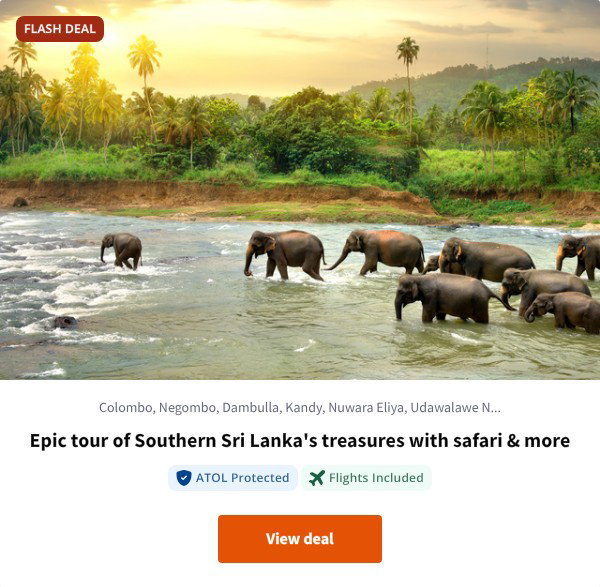 Epic tour of Southern Sri Lanka's treasures with safari & more