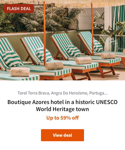 Boutique Azores hotel in a historic UNESCO World Heritage town