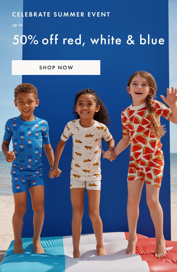 Celebrate Summer Event! Up to 50% off red, white & blue | Shop Now