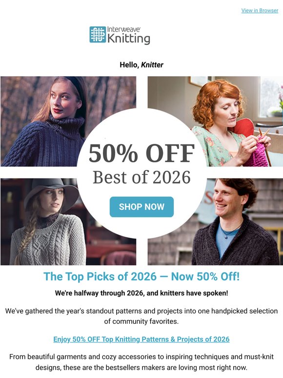 🏆 The Best of 2026 — Now 50% OFF!