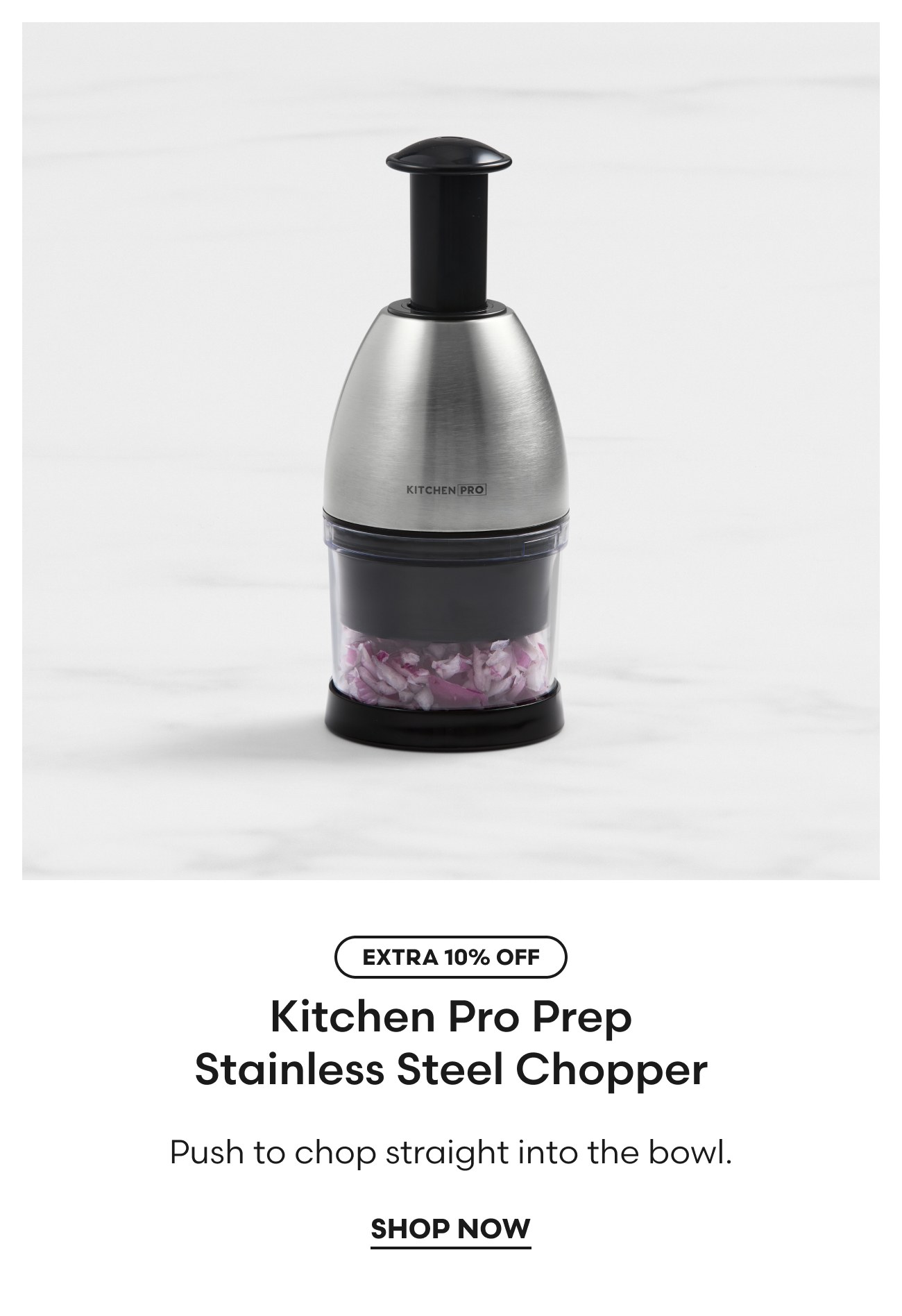 Kitchen Pro Prep Stainless Steel Chopper