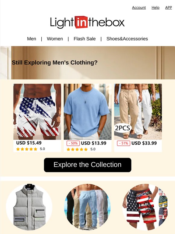 We've refreshed your Men's Clothing picks