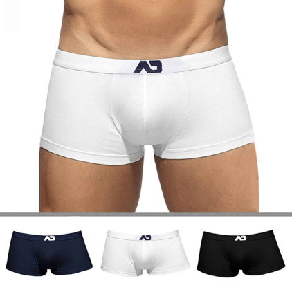Addicted Lot de 3 Boxers Courts AD Essential Blanc - Marine - Noir