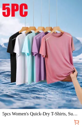 5pcs Women s Quick-Dry T-Shirts...