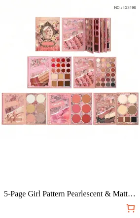 5-Page Girl Pattern Pearlescent &...