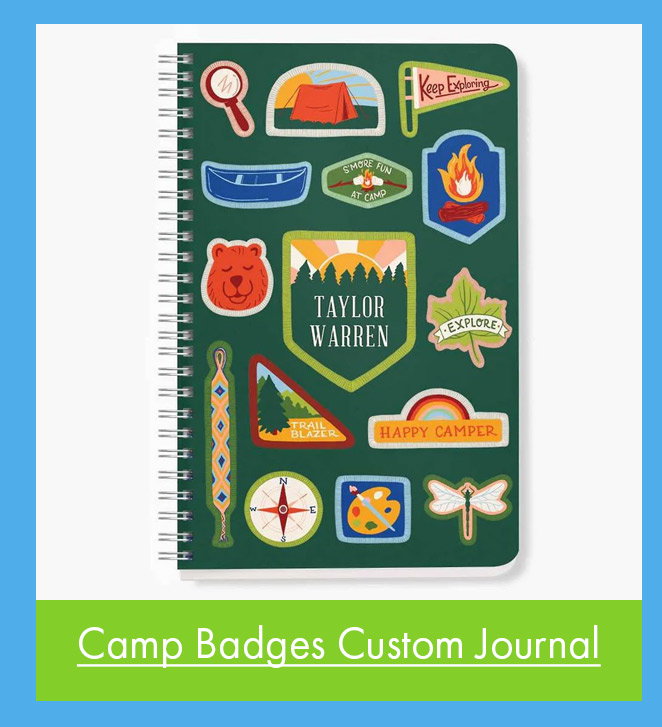 Camp Badges Custom Journal