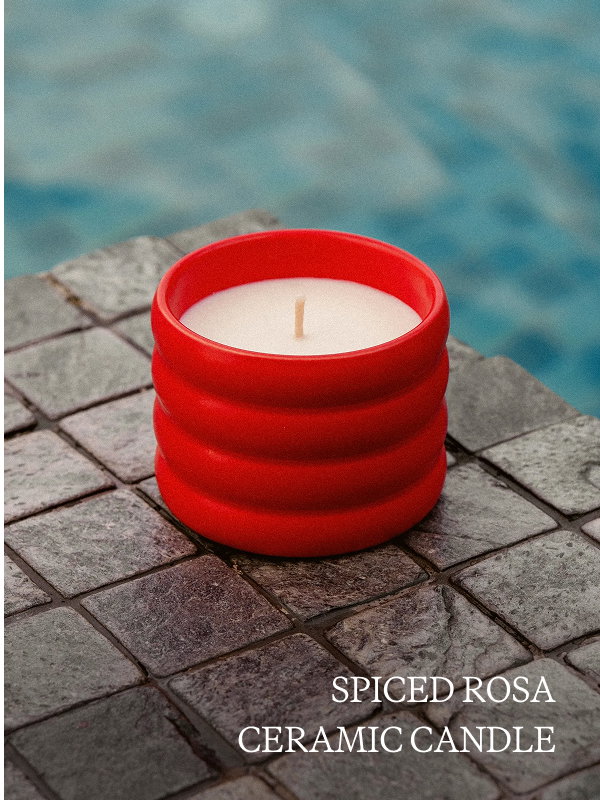 Spiced Rosa Ceramic Candle