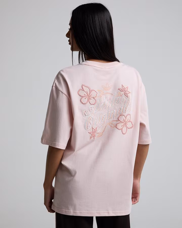 adidas Originals Womens Summer Glow Flower Graphic T-Shirt