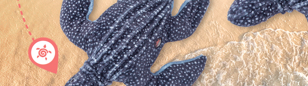 Track a cuddly leatherback sea turtle plush! This adorable plush is available for a limited time. Get one before they swim away!