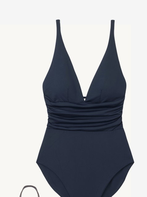 ruched swimsuit