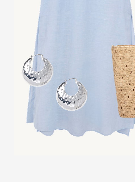 silver hoop earrings 