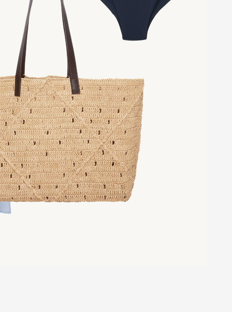 raffia tote bag