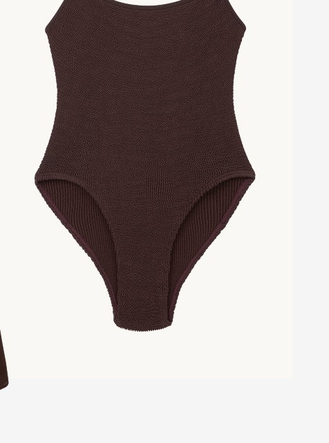 brown swimsuit