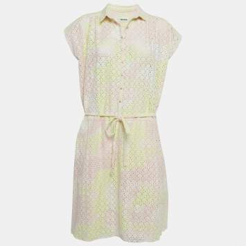Pink/Yellow Eyelet Cotton Requ